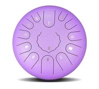 SXTYYH Steel Tongue Drum 6,10,12,14 Inch Chakra Drum for Rain with Accessories for Adults Kid Beginner Meditation, Yoga, Hand Pan Instrument(12 inches,Purple)