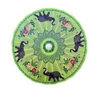 SXTYYH Thai Style Oiled Paper Umbrella Handmade Bamboo Chinese Silk Cloth Oiled Paper Parasol Art Umbrella for Wedding Parties Dancing(1)