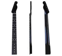 SXTYYH TL Black 22 Frets Guitar Neck Maple Rosewood Fretboard Aperture with Sound Point 10mm Electric Guitar Neck Diy Modification Right Hand Guitar Handle