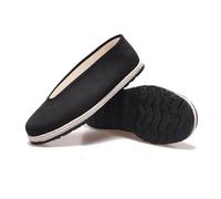SXTYYH Traditional Tai Chi Shoes Lightweight Chinese Kung Fu & Martial Arts Old Beijing Cloth Shoes with Flexible Non-Slip Sole Barefoot Shoes for Grounding(6.5 UK) Black