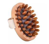 SXTYYH Wood Therapy Massage Tools Body Comb Relaxation Spa Meridian Pressure Brush Anti Cellulite Stress Relief, Handhold Airbag Portable Massage Brush(A)