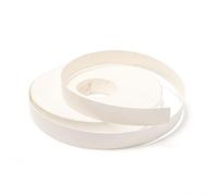 Sxutop 1 Roll Melamine Edge Banding 20mm x 25m Pre-Glued Veneer Tape White Flexible Edge Banding Self Adhesive Iron on Edging Strip for Cabinet Repair Furniture Restoration DIY Furniture Edge