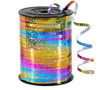 sxvblly 500 Yards Rainbow Curling Ribbon Shiny Metallic Balloon String Ribbon for Gift Wrapping Birthday Party Florist Supplies Festive Crafts Wedding Decorations