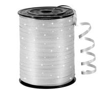 sxvblly 500 Yards Silver Curling Ribbon Glitter Balloon String Ribbon for Gift Wrapping Birthday Party Florist Supplies Festive Crafts Wedding Decorations