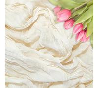 sxvblly Ivory Cheesecloth Table Runner 90×300cm Boho Gauze Rustic Spring Easter Table Runner for Baby Shower Wedding Decorations Bridal Shower Birthday Party Tea Party Decorations(10Ft)