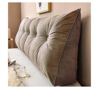 Sxwdeu Large Wedge Pillows Headboard Triangular Rest Reading Pillow, Lumbar Support Cushion Waist Backrest, Soft Sofa Daybed Positioning Bolster (Coffee,150 * 50 * 20CM)
