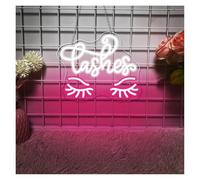 SXWNBIFH Signs Lamp Lashes Neon Sign Lights USB Powered Dimmable for Beauty Salon Shop Lash Room Decoration for Business Signs 28.7cmx35cm