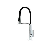SXWYLZ 360° Rotating Flexible Hose Tap Magnetic Attachment Kitchen Tap with Pull Out Spray 3 Mode Sink Taps Single Handle Hot and Cold,Chrome