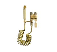 SXWYLZ Antique Toilet Bidet Sprayer Kit Hand Shower for Toilet One Inlet and Two Outlets for Bathroom Cleaning and Pet Care