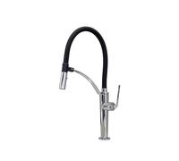 SXWYLZ Flexible Sink Taps 360° Rotating Mixer Tap 2 Modes Kitchen Taps with Pull Out Spray Single Handle Hot and Cold Water,Chrome