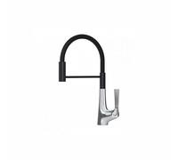 SXWYLZ Flexible Tap Hoses Kitchen Taps 360° Rotating Mixer Taps with Pull Out Spray 2 Mode Sink Faucet Single Handle Hot and Cold Water,Chrome