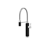 SXWYLZ Kitchen Mixer Tap Flexible Hose 360° Rotating Sink Taps with Pull Out Spray Single Handle Mixer Tap Hot and Cold Water Taps,Black