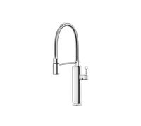 SXWYLZ Kitchen Mixer Tap Flexible Hose 360° Rotating Sink Taps with Pull Out Spray Single Handle Mixer Tap Hot and Cold Water Taps,Chrome