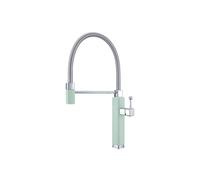 SXWYLZ Kitchen Taps Mixer with Pull Out Spray 360° Swivel Spring Hose Tap 2 Mode Sink Taps Single Handle Hot and Cold,Green