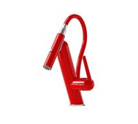 SXWYLZ Magnetic Pull Out Kitchen Tap 2 Mode Sink Taps with Pull Out Spray Single Handle Hot and Cold Water Mixer Tap, Zinc Alloy,Red