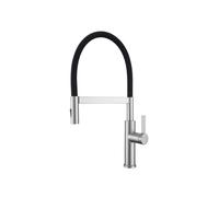 SXWYLZ Magnetic Pull Out Kitchen Tap 360° Rotating Flexible Hoses Tap 2 Mode Sink Taps Single Handle Hot and Cold Water, Stainless Steel,Brushed Color