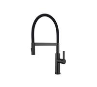 SXWYLZ Magnetic Pull Out Kitchen Tap 360° Rotating Flexible Hoses Tap 2 Mode Sink Taps Single Handle Hot and Cold Water, Stainless Steel,Black