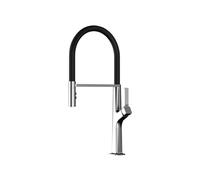 SXWYLZ Magnetic Pull Out Kitchen Tap Silicone Flexible Hose Swivel Faucet 2 Mode Sink Tap Single Handle Hot and Cold,Chrome