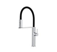 SXWYLZ Magnetic Pull Out Kitchen Tap Silicone Flexible Hose Tap 2 Mode Kitchen Sink Taps Single Handle Hot and Cold, Alloy,Chrome