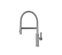 SXWYLZ Magnetic Sink Taps Spring Hose Tap 360° Rotating Taps with Pull Out Spray 2 Mode Kitchen Tap Single Handle Hot and Cold Water, Stainless Steel,Brushed Color