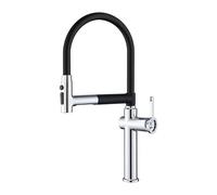 SXWYLZ Mixer Tap Magnetic Kitchen Tap with Pull Out Spray 360° Rotating Flexible Hose Taps 3 Mode Sink Taps Single Handle Hot and Cold Water,Chrome