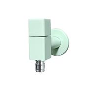 SXWYLZ Single Cold Water Taps for Kitchen Sink Wall Mounted Sink Tap Washing Machine Faucet Single Handle Candy Colors,Green