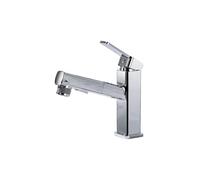 SXWYLZ Sink Taps with Pull Out Spray Bathroom Taps with 3 Mode Pull Out Shower Attachment Basin Faucet Mixer Tap Single Handle Hot and Cold Water,Chrome