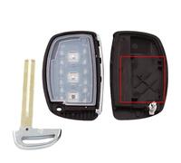 SXXJVES car key housing For IX25 For IX35 For Elantra For Sonata With No Battery Holder Insert Key Remote Car Key Shell Case Housing Car Key Cover Shell(No Battery Holder)
