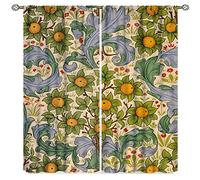 SXXLDNG William Morris Botanical Art Windows Curtains Floral Patterns Vintage Floral Patterns Curtains, for Living Room Bedroom 52x84in 2 Panels Decor