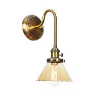 Sxxrdz Antique Glass Wall Lamp Lights, Vintage Industrial Gooseneck Sconces, American Country Long Arm Reading Lamp, Industrial LED Wall Lighting Fixture For Bedside Living Room Kitchen
