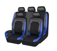 SXXTS Car Seat Cover for Nissan Navara Titan 2004-2010 2011 2012 2013 2014 2015 2016 2017 2018, Seat Front Rear Cushion Protector Leather Waterproof Car Seat Covers Full Set,Blue