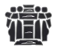 SXXTS Door Groove Mats for BMW X4 F26 2014-2018, Gate Slot Storage Mats Dustproof Durable Cup Holder Pad Car Accessories,White