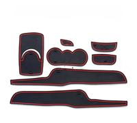SXXTS Door Groove Mats for Ford Fiesta 2009-2014, Gate Slot Storage Mats Dustproof Durable Cup Holder Pad Car Accessories