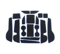 SXXTS Door Groove Mats for Mitsubishi Outlander 2023, Gate Slot Storage Mats Dustproof Durable Cup Holder Pad Car Accessories,Blue