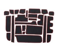 SXXTS Door Groove Mats for STEP WGN, Gate Slot Storage Mats Dustproof Durable Cup Holder Pad Car Accessories,Red