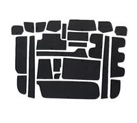 SXXTS Door Groove Mats for STEP WGN, Gate Slot Storage Mats Dustproof Durable Cup Holder Pad Car Accessories,Black
