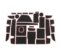 SXXTS Door Groove Mats for Tank 500 7-seater, Gate Slot Storage Mats Dustproof Durable Cup Holder Pad Car Accessories,Red