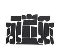 SXXTS Door Groove Mats for Toyota INNOVA 2023, Gate Slot Storage Mats Dustproof Durable Cup Holder Pad Car Accessories,Black