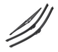 SXXTS Wiper Blades for Dacia Renault Logan MK2 MCV 2013-2015 22"+20"+12", Rubber HQ Front and Rear Car Windscreen Wiper Blade Bundle Accessories