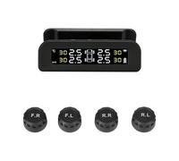 SXYGYWA 14 Inch Monitor 8 Sensors TPMS Kit Wireless HD Solar Charge Universal Car Tire Pressure Alarm System Display Real-time Accurate Monitoring(8 sensors,External sensor)