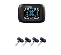 SXYGYWA CAR TPMS Car Tire Pressure Alarm Monitor System 4 Sensors Display Tyre Temperature Real-time Accurate Monitoring(K08P-Built-in Sensor)