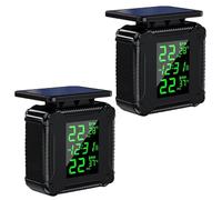 SXYGYWA Powstation Motorcycle Tire Pressure Monitoring System Motor Tyre Sensor Temperature Alarm Colorful Display Wireless Real-time Accurate Monitoring(2 M9)