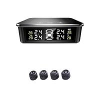 SXYGYWA Smart Car TPMS Tire Pressure Monitoring Touch Screen Buttons LCD Display USB Auto Security Alarm Sensor Real-time Accurate Monitoring(K13-External Sensor)