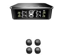 SXYGYWA Smart Car TPMS Tire Pressure Monitoring Touch Screen Buttons LCD Display USB Auto Security Alarm Sensor Real-time Accurate Monitoring(K13)