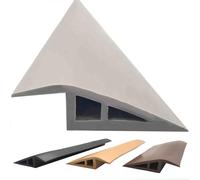 SXYHCK Floor Transition Strip Self Adhesive, Vinyl Door Threshold Carpet Edging Trim Cuttable, Overlap Edge Reducer For Carpet Tile Doorways Laminate Floor(Gray,3.28ft/1m)