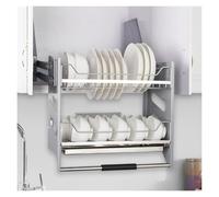 SXYKXYDL 2 Tier Pull Down Shelf,Adjustable Upper Cabinet Heavy Duty Organizer Spice Rack Large Storage Space,for Kitchen