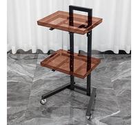 SXYKXYDL 2-Tier Rolling Cart Trolley - Portable Salon Tray on Wheels Folding Esthetician Cart for Beauty Spa and Salon Use Mobile Storage nizer for Professionals