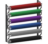 SXYKXYDL Black Wall Mount Storage Rack for Car Vinyl & Tint，Metal Rack Heavy Duty Vinyl Storage Tool - Large Sign & Banner Material Holder, Organizer Fabric Spool Convenient Craft Stand