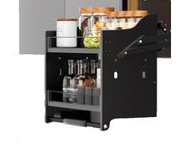 SXYKXYDL Kitchen Wall Cabinet Storage Cabinet, Internal Space Saving Saving Board, 2-layer Spice Rack, Pull-down Cabinet, Lift Cabinet Storage Board(460X260X54Omm)