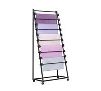 SXYKXYDL Vinyl Roll Storage Rack,7 Layers Fabric Roll Storage Rack with Wheels, Heavy-Duty Textile Organizer for Window Film & Wallpaper, Holds 200KG, Commercial Use (120x40x80cm)